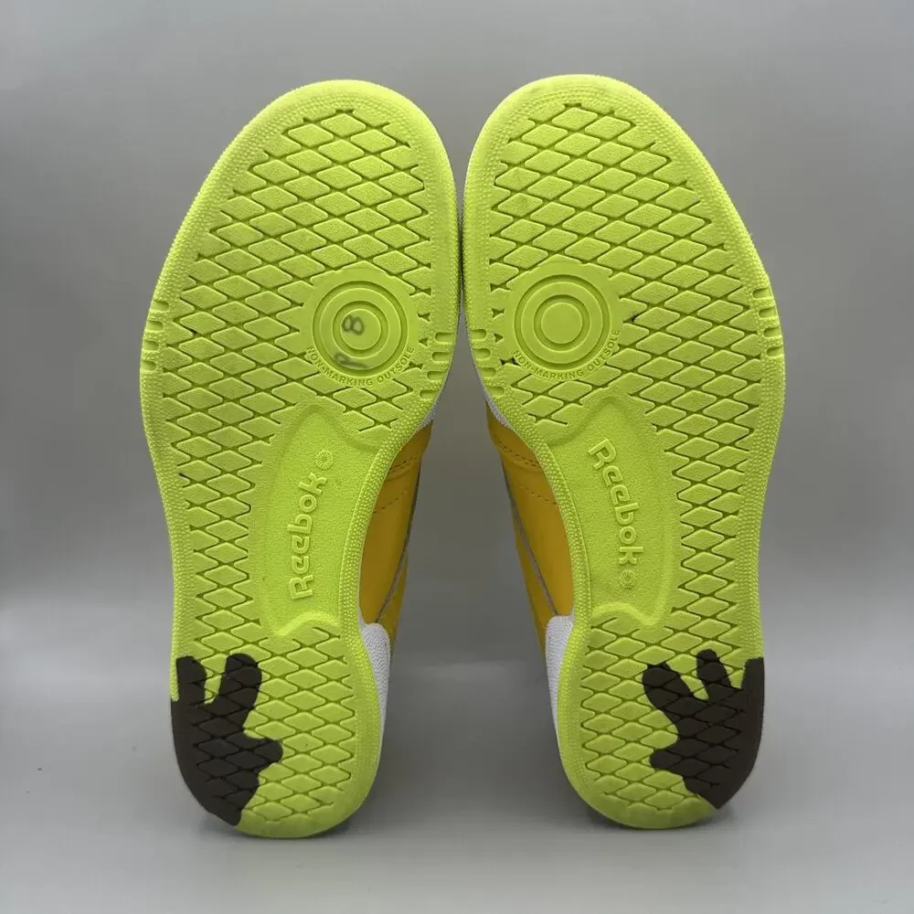 Reebok Minions Club C 85 Shoes Big Kids Size 6 Yellow Leather Sneakers FX3352